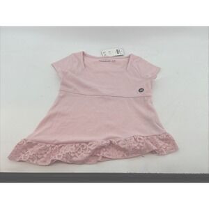 Abercrombie & Fitch Kids Girl sz 7/8 lace trip babydoll shirt